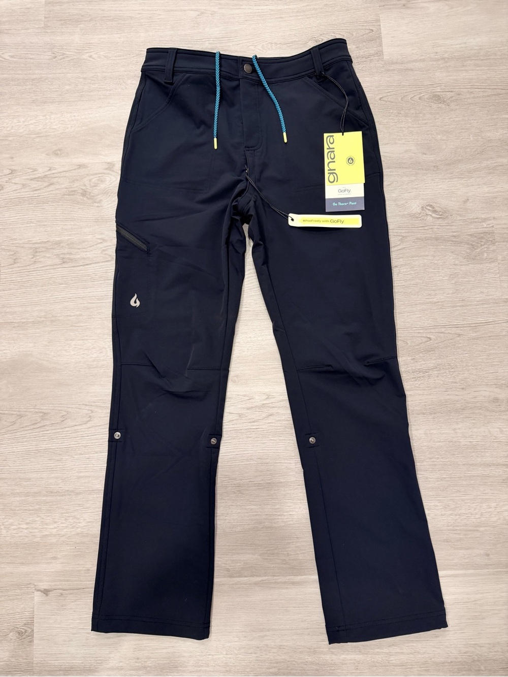 GNARA Go There Pant Go Fly Zipper Women's Size 8 Black Hiking NWT